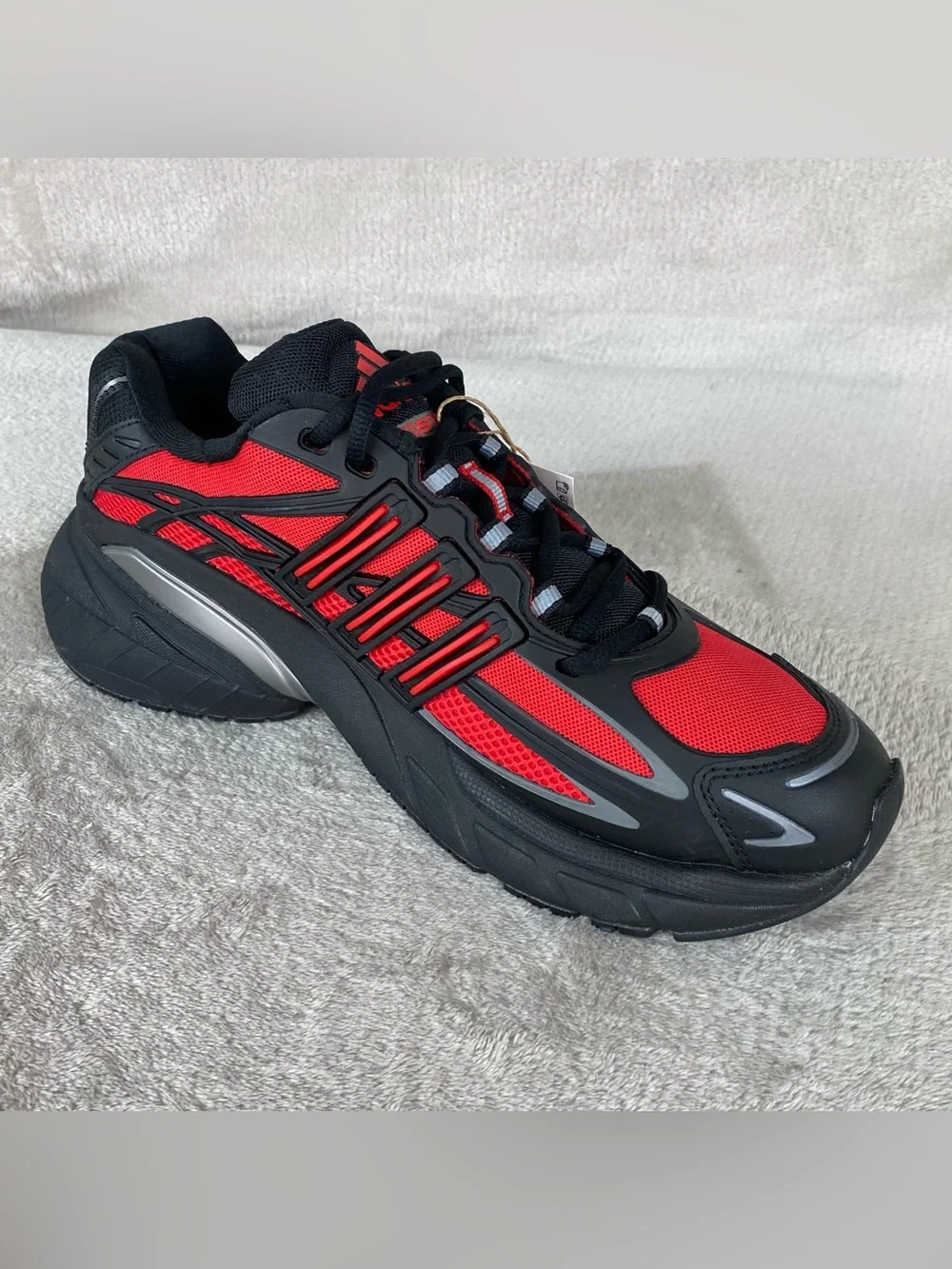 adidas Adistar XLG 2.0 Red Black Mens Size 9.5 Athletic Running Shoes KJ5731 NEW